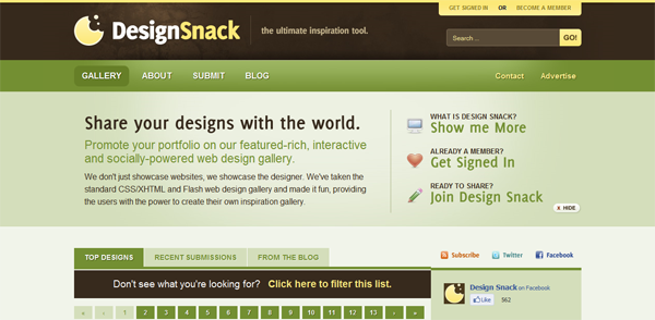 25 Best CSS Web Design Showcase Directories