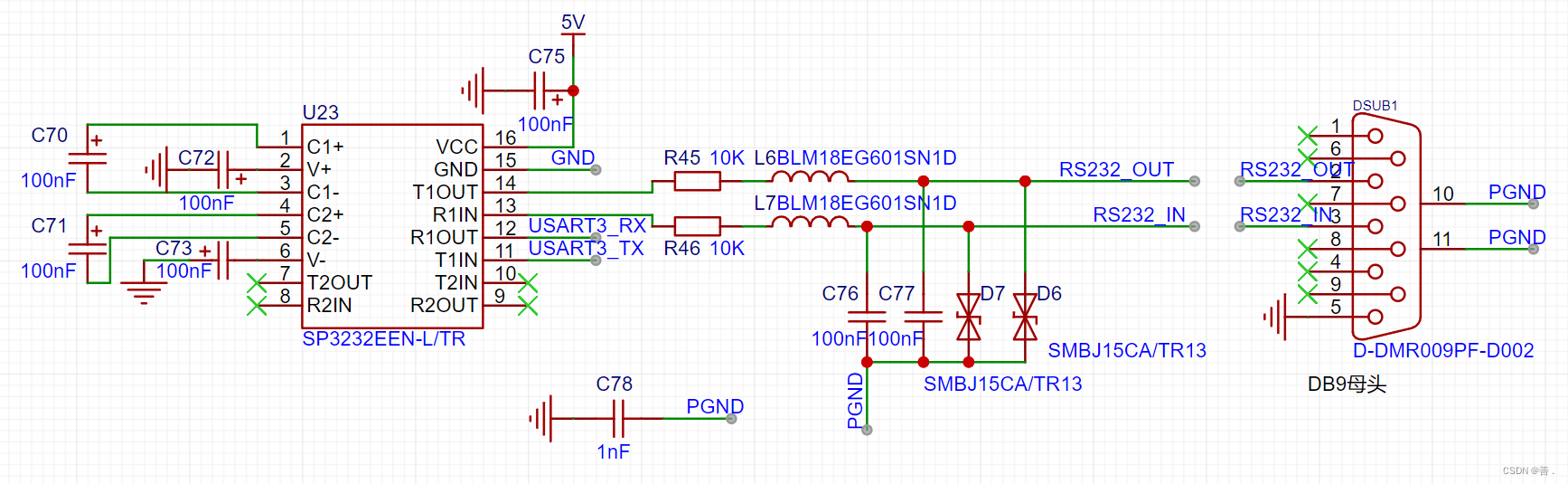 RS232电路设计_adm213应用电路-CSDN博客