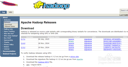 Hadoop2.7.1安装与配置