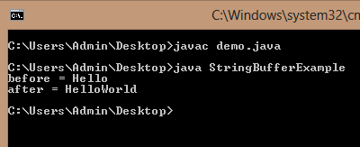 StringBuffer append() Method