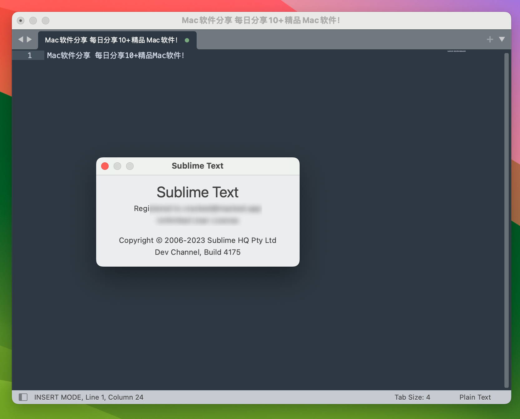 sublime text for Mac v4.0.4175 - 代码编辑器