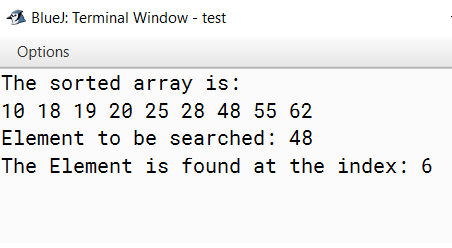 Binary Search In Java