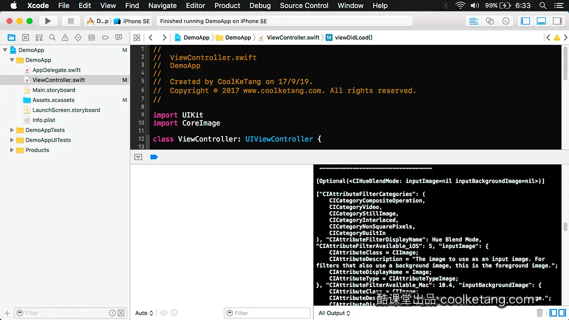 互动教程 for Xcode9 & Swift4-酷课堂