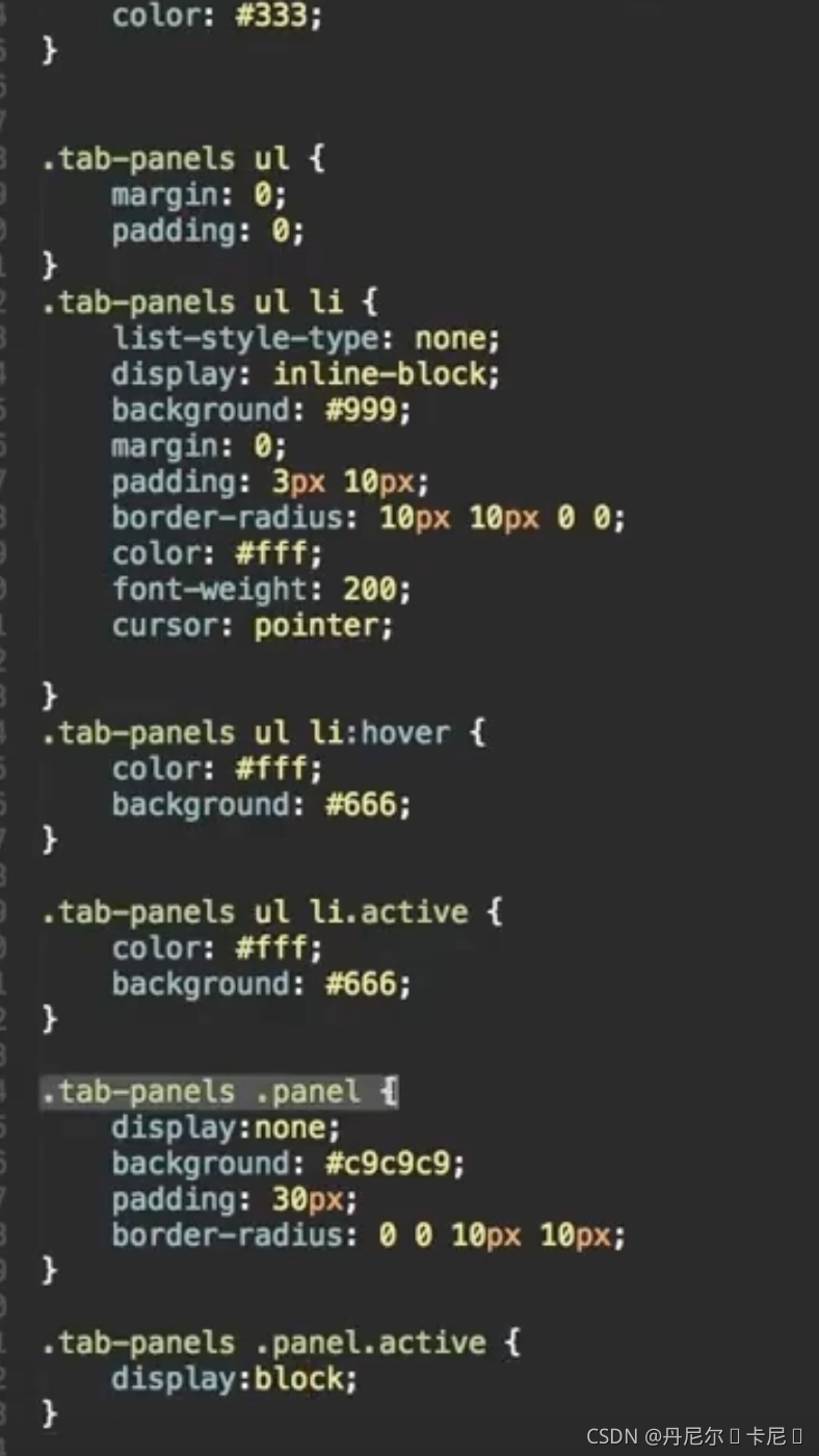 jQuery实现手写选项卡-CSDN博客