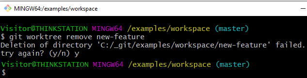 git worktree示例
