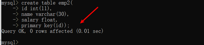 MySQL如何添加主键（PRIMARY KEY）