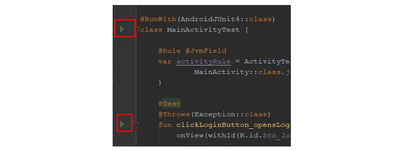 MainActivityTest类