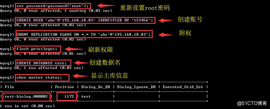 mysql主从配置详细步骤（测试成功）
