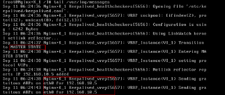 nginx+keepalived主备切换（不考虑主nginx停掉现象）