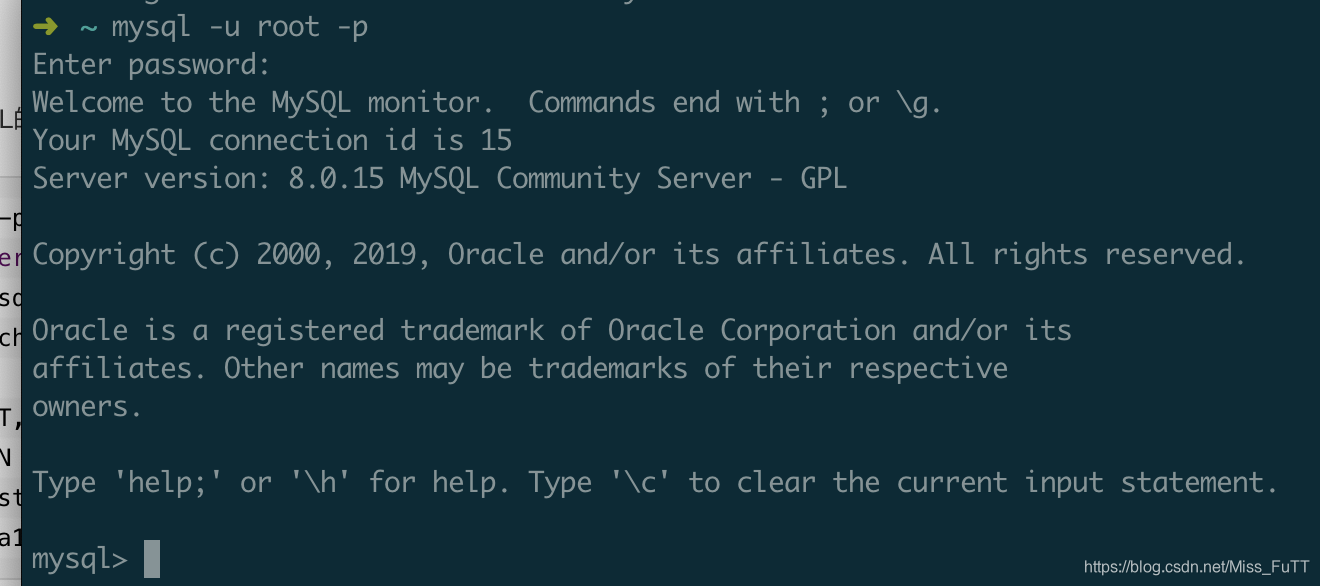 mysql登录成功