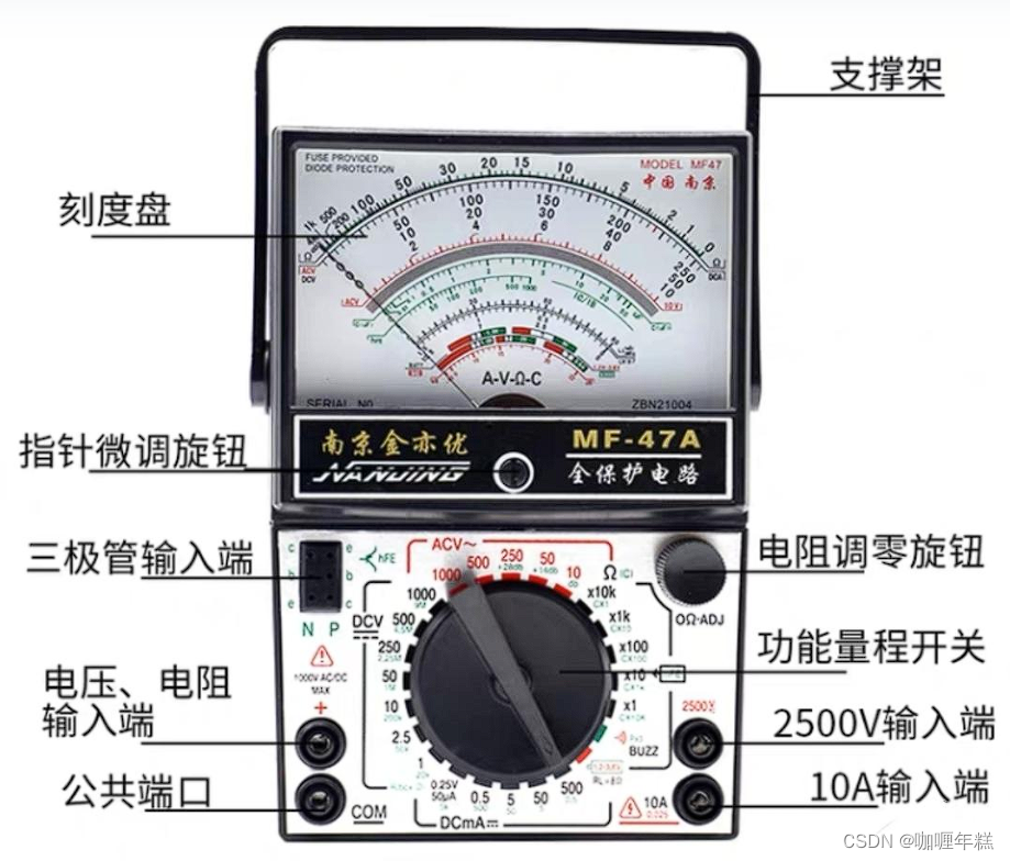 【模拟电路】万用表使用_模拟万用表的使用方法-CSDN博客