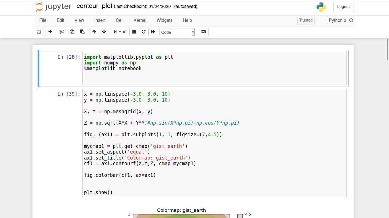 default themes of jupyter notebook and matplotlib