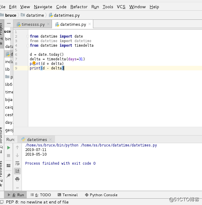 python时间模块datetime模块