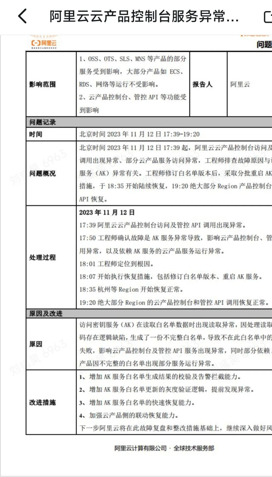 关于阿里云故障的理性分析-CSDN博客