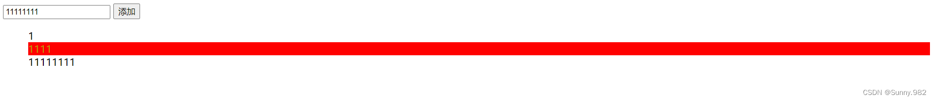 input文本框中输入内容，将输入的内容通过点击“添加”按钮后添加到div中；点击添加的内容能随机改变其字体颜色_input里面怎么加文字 ...