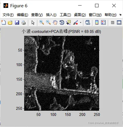 基于小波变换、contourlet变换、contourlet-小波变换+PCA算法实现SAR图像去噪_图像去噪_09