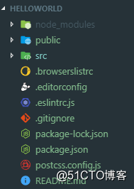 3.解读创建项目后的文件