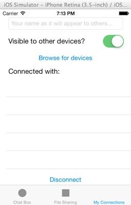Multipeer Connectivity Demo App1