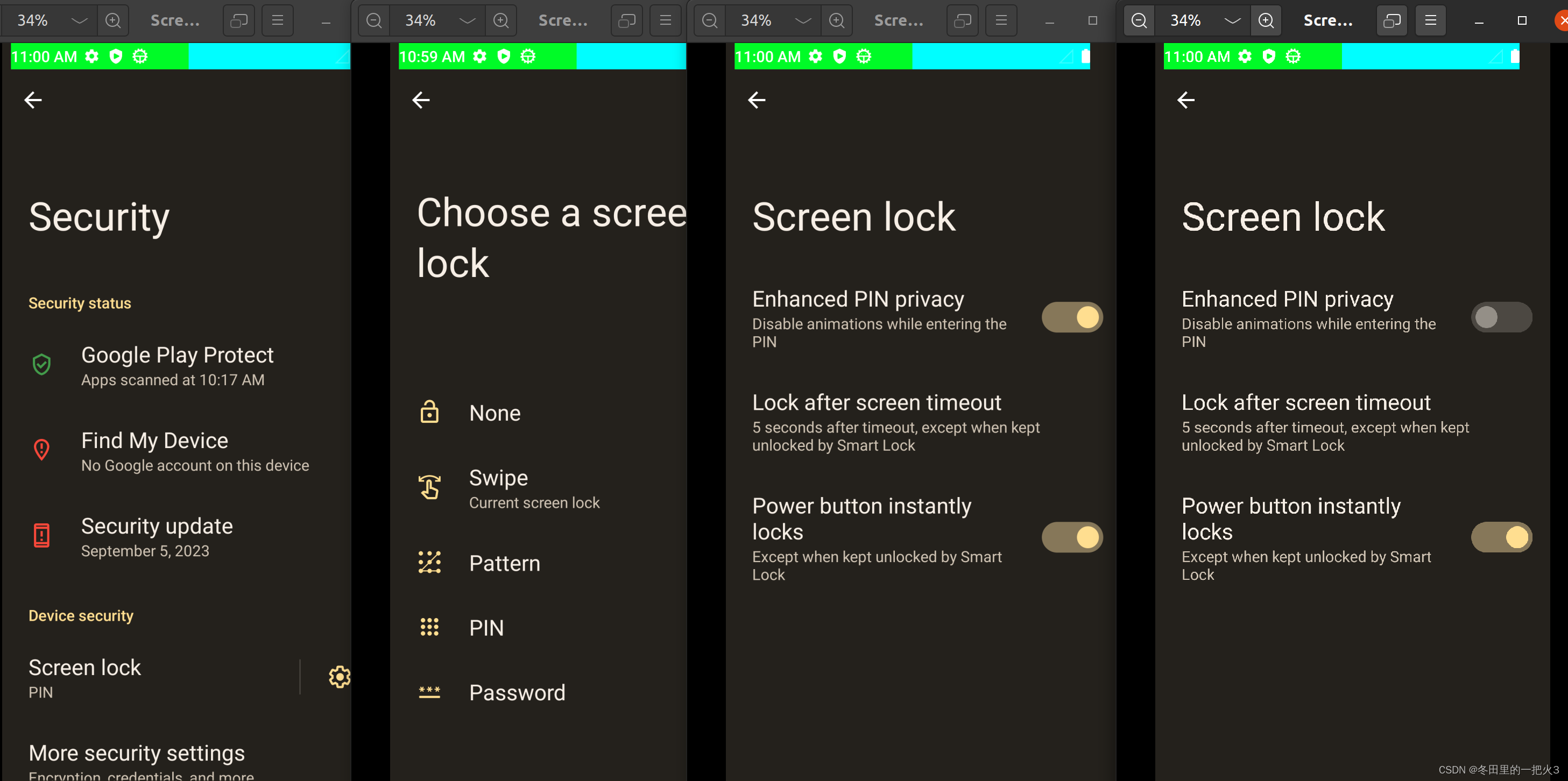 Android Security PIN 相关代码_getlocksettings().setstring(securesettingkey ...