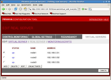 RedHat5实现负载均衡（LVS--DR方法实现）
