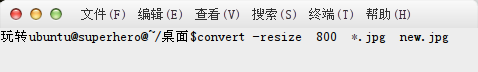 ubuntu14.04批量处理图片命令