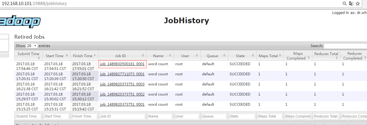 图2-37 Job History