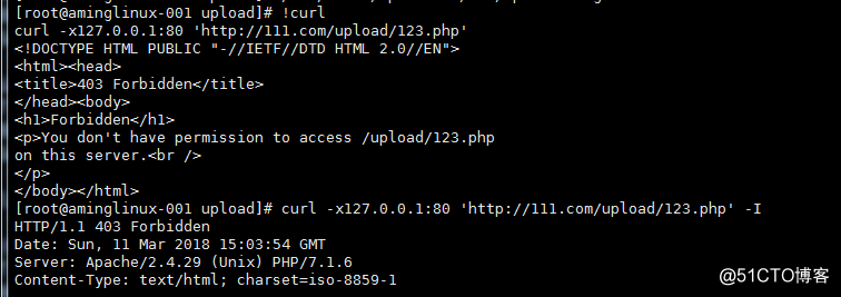 禁止解析某目录的php，限制访问user_agent,php相关配置
