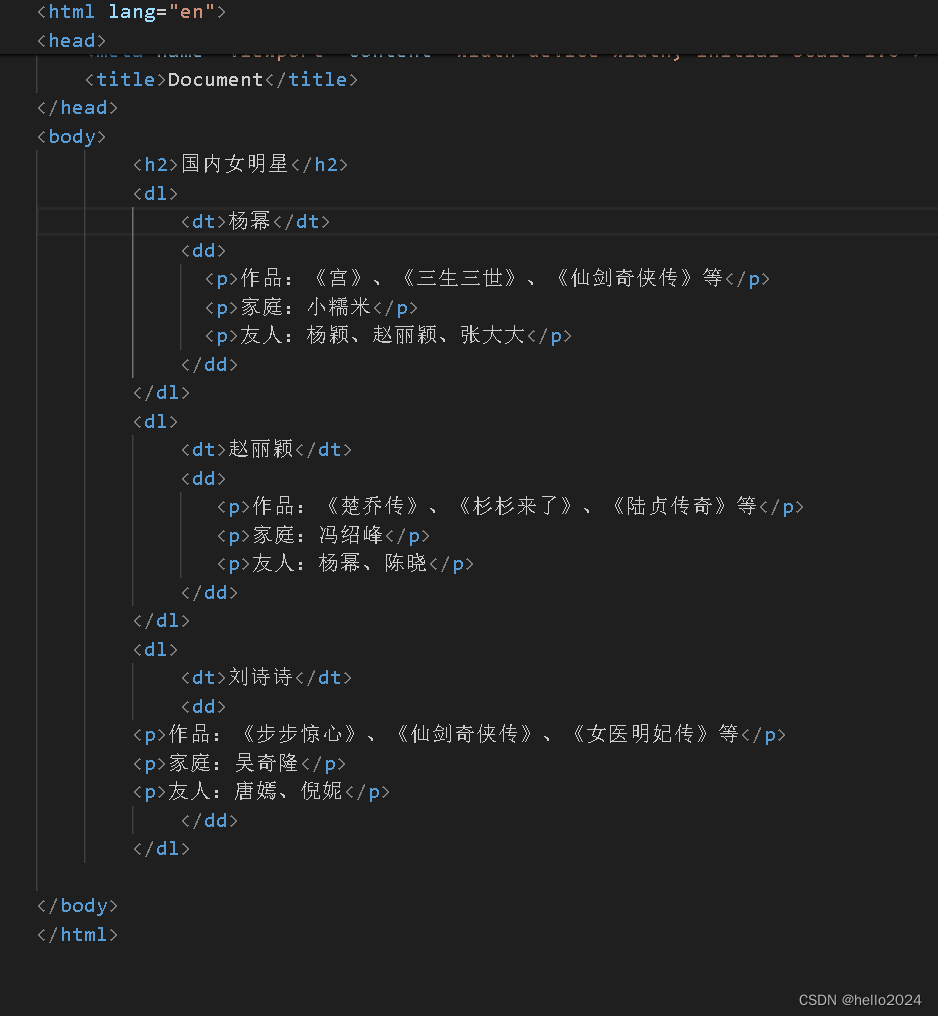 HTML列表类型详解：无序、有序和定义列表的结构与用法,-CSDN博客