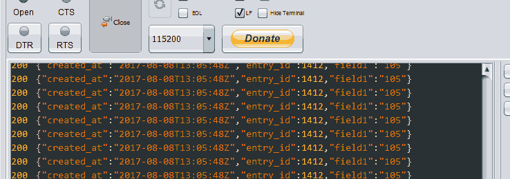 thingspeak http get
