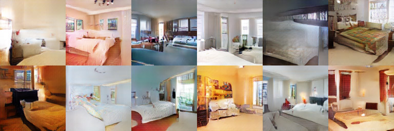 LSUN-bedroom随机生成