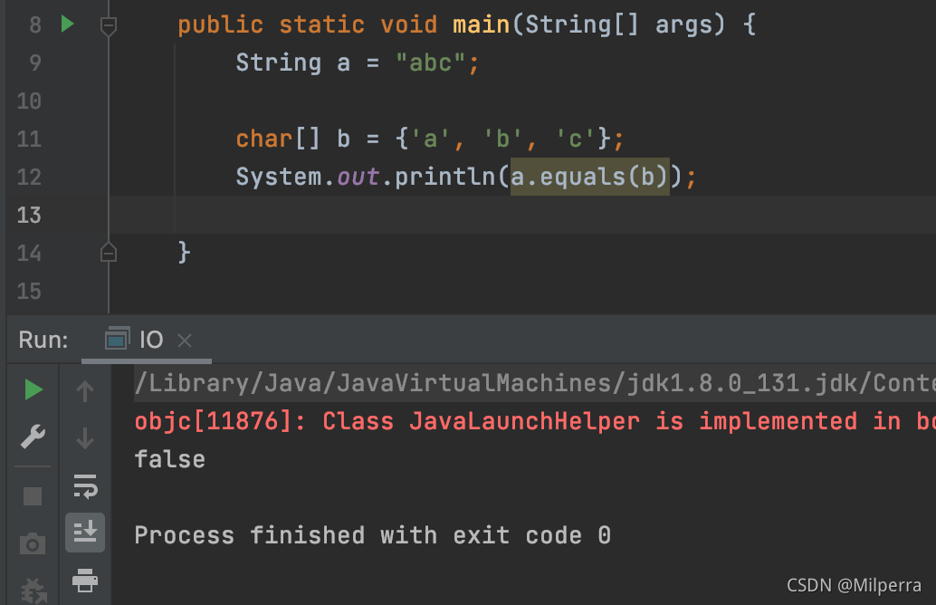 String.equals()能否比较相等的char[]_equals(char[0])-CSDN博客