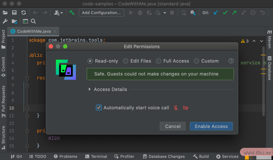 IntelliJ IDEA竟然支撑音视频谈天了 6515dbfb8f0450a02bdd26fc272c718b.png