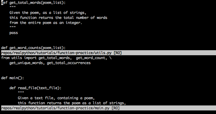 vim split layouts