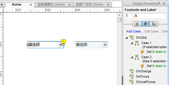 #设计# <wbr> <wbr>Axure下拉列表的联级动态加载