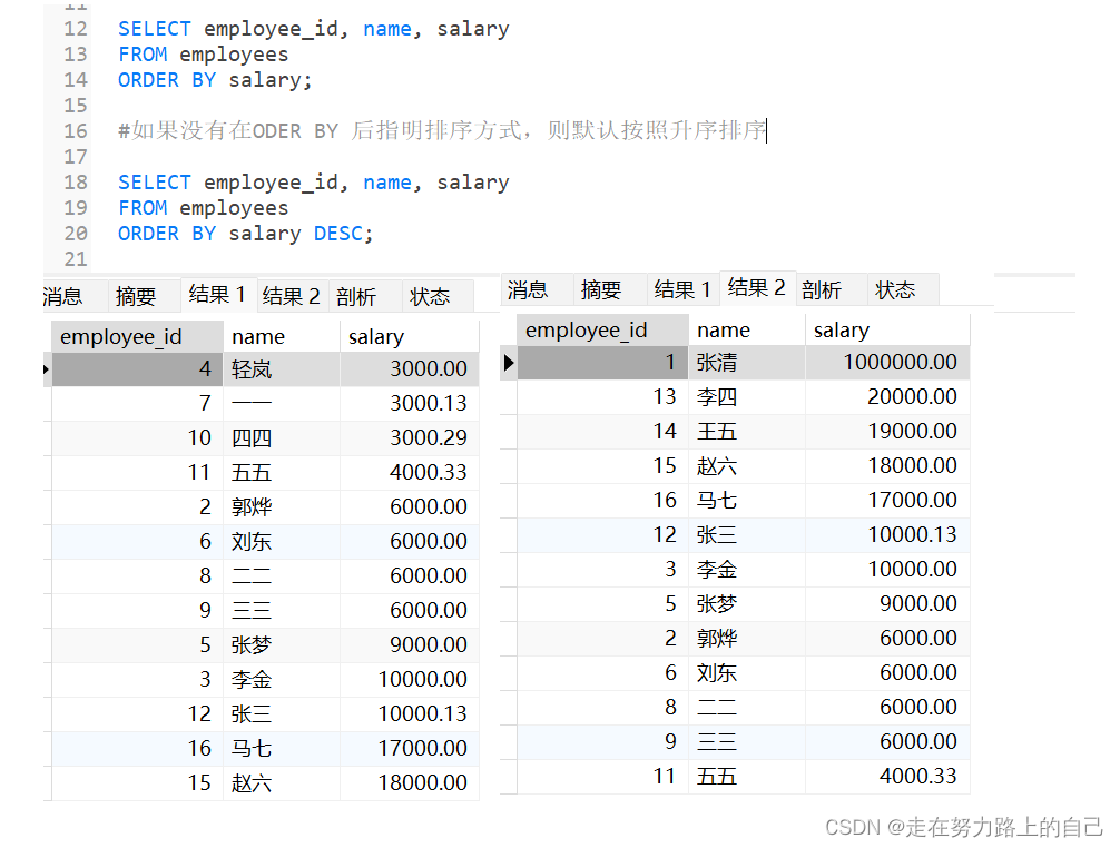 mysql数据库（排序与分页）