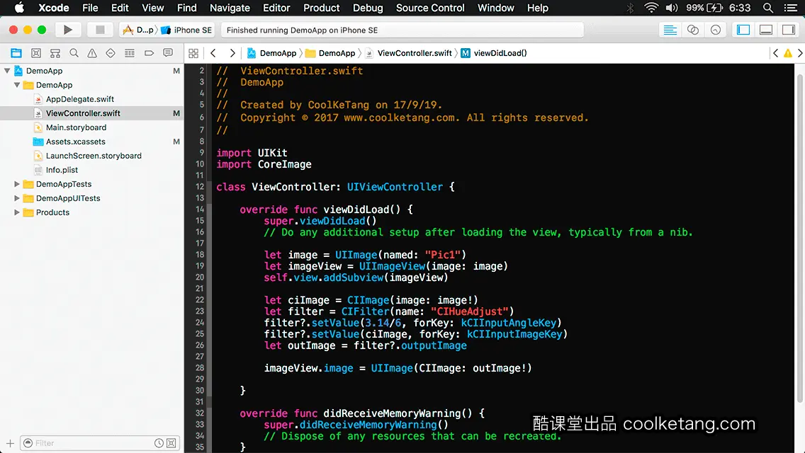 互动教程 for Xcode9 & Swift4-酷课堂