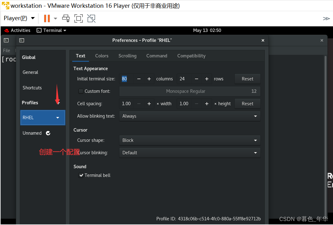 【linux】redhat笔记：redhat入门操作_当前用户_09