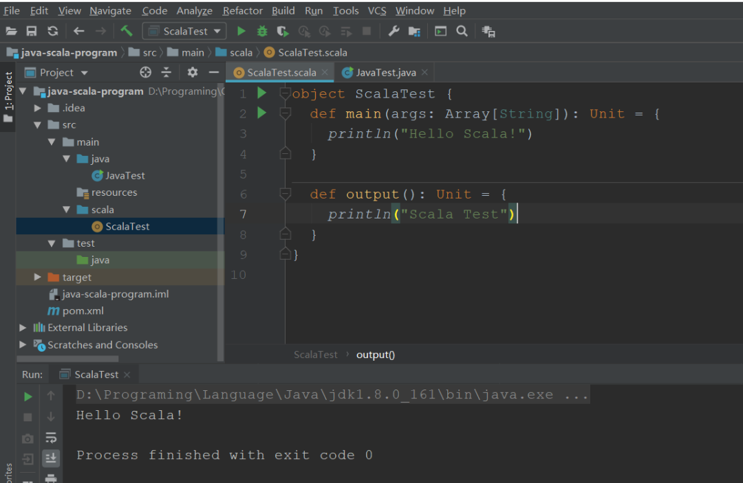 java scala 混合编程_IDEA下基于Maven的Java和Scala混合编程-CSDN博客