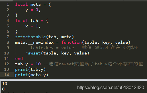 Lua 中 __index、__newindex、rawget、rawset的理解_lua中index什么意思-CSDN博客