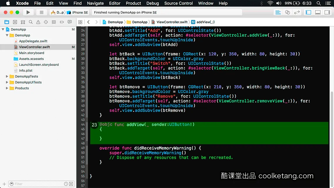 互动教程 for Xcode9 & Swift4-酷课堂