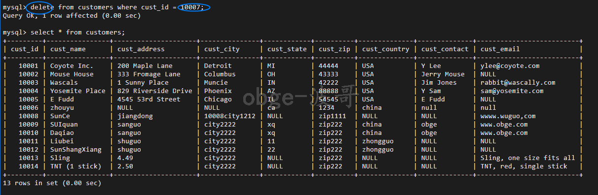 mysql中撤销删除数据_MySQL ------ 删除数据（DELETE） (二十二)-CSDN博客