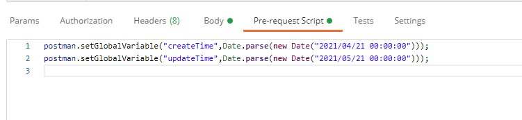 Pre-request Script