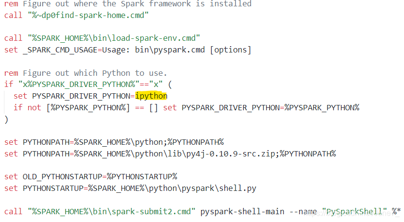 pyspark2.cmd 内容