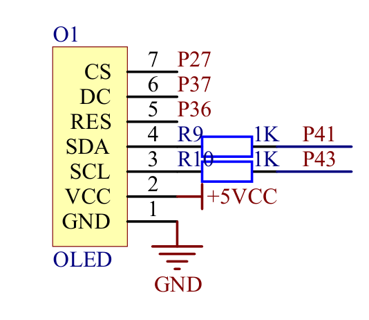 【51单片机】晨启科技,7针oled显示驱动程序,stc89c52rc
