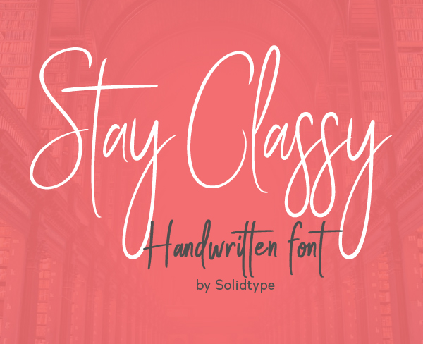 Stay Classy Free Font