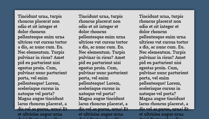 using overflow on css3 multi column layout