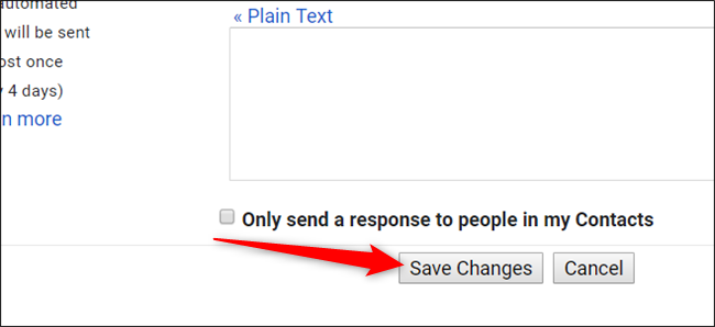 Scroll to the bottom and click "Save Changes."