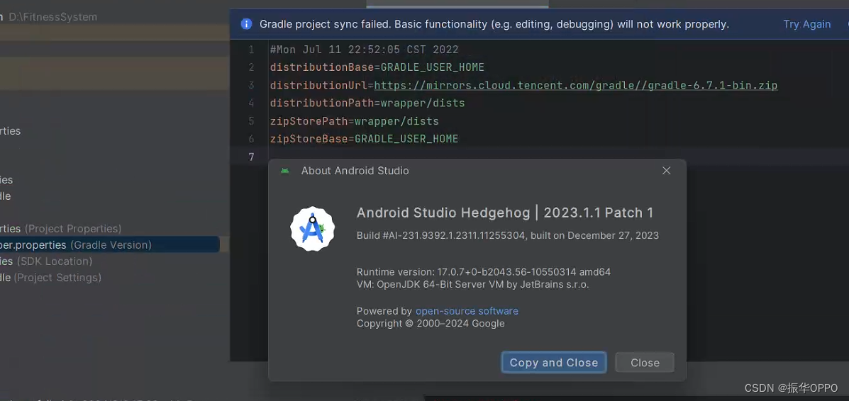 Unsupported Java. Your build is currently configured to use Java 17.0.7 ...