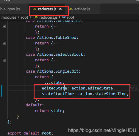 在SingleEdit组件中同时存储editedState和stateStartTime