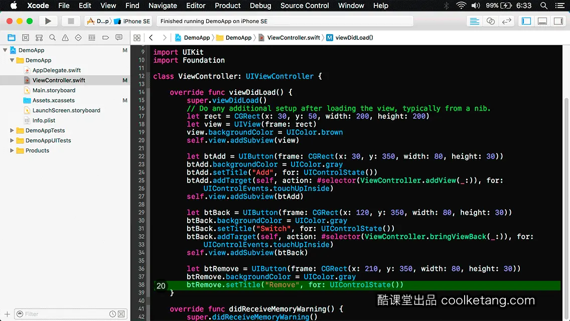 互动教程 for Xcode9 & Swift4-酷课堂